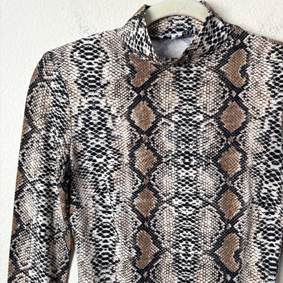 I.AM.GIA Snake Print Kenzie Long Sleeve Print Bodysuit - Picture 5 of 13